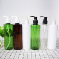 Beauty Packaging 250ml White Amber Green Body Lotion Bottle Plastic PET Shower Gel Shampoo Pump Bottles